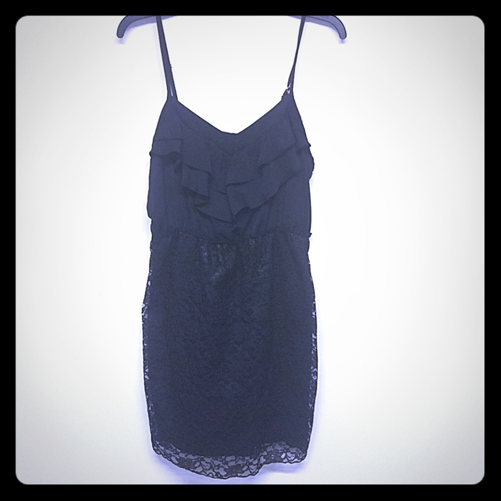 Spaghetti Strap Black Dress